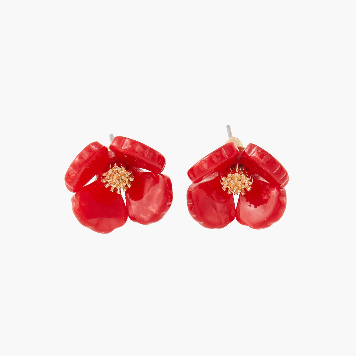 Boucles d'oreilles fleurs en résine Paris with Love