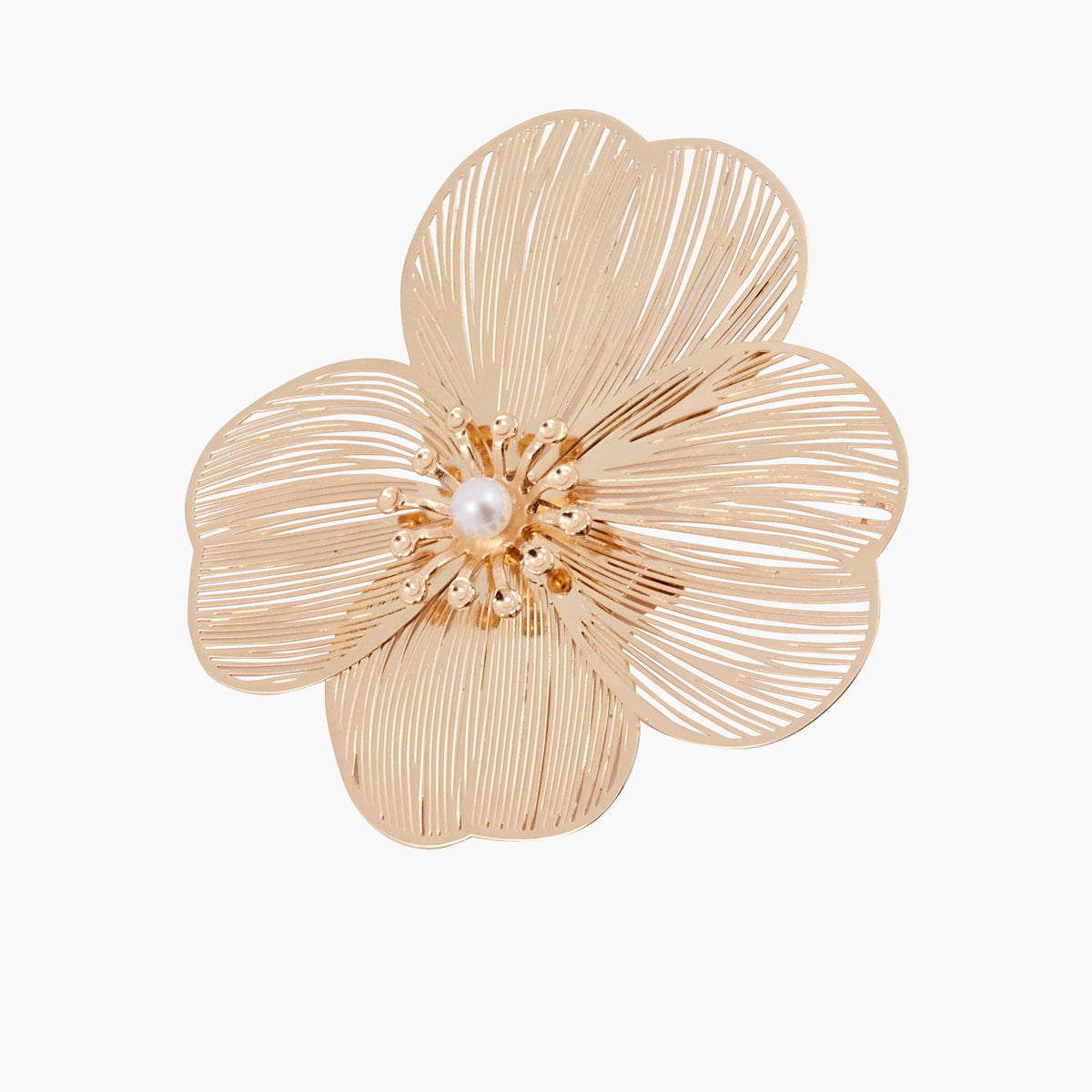 Broche fleur en filigrane