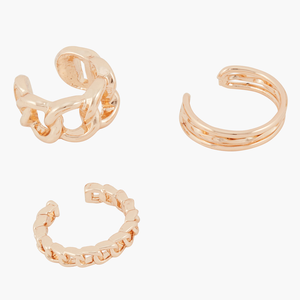 Set de 3 bijoux d'oreilles