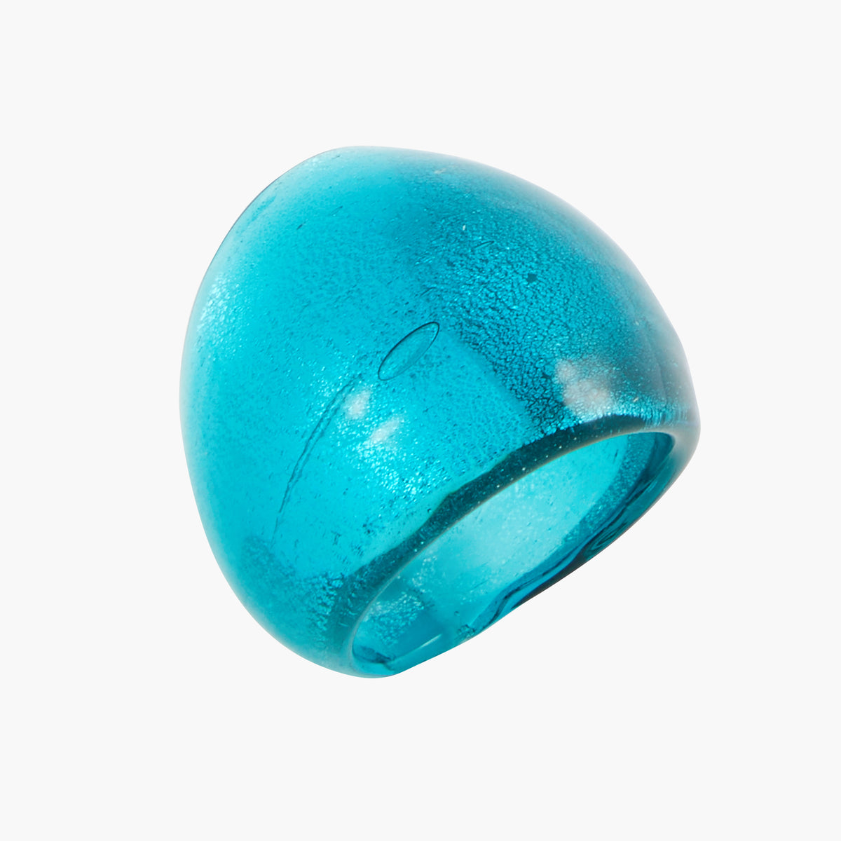 Bague en verre opaque