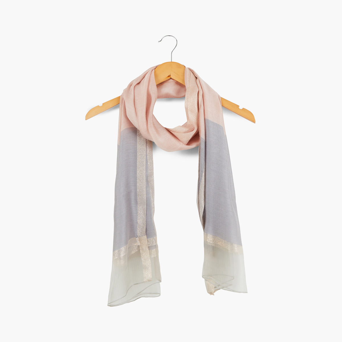 Foulard bicolore et lurex