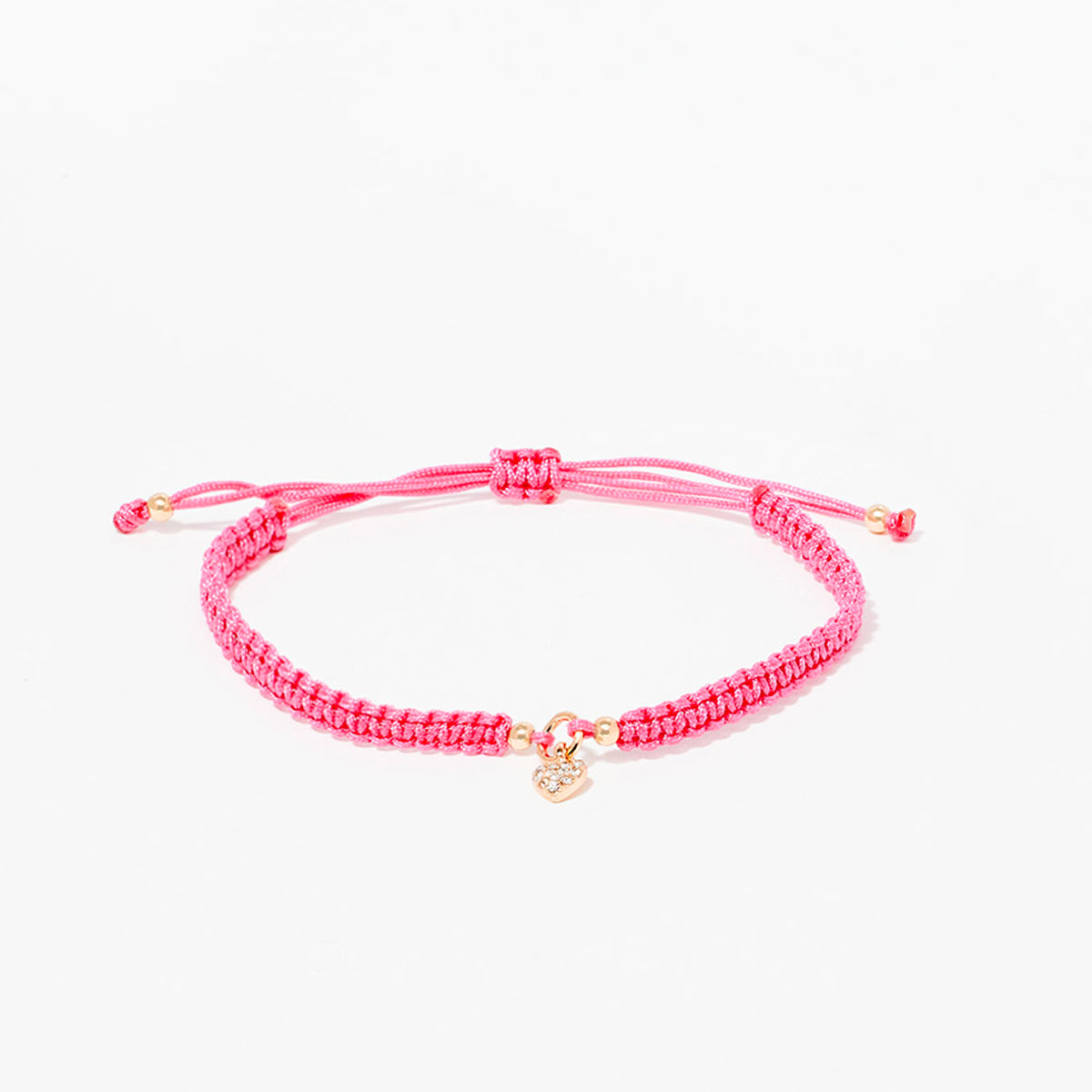 Set de 2 bracelets fils avec fleur et coeur