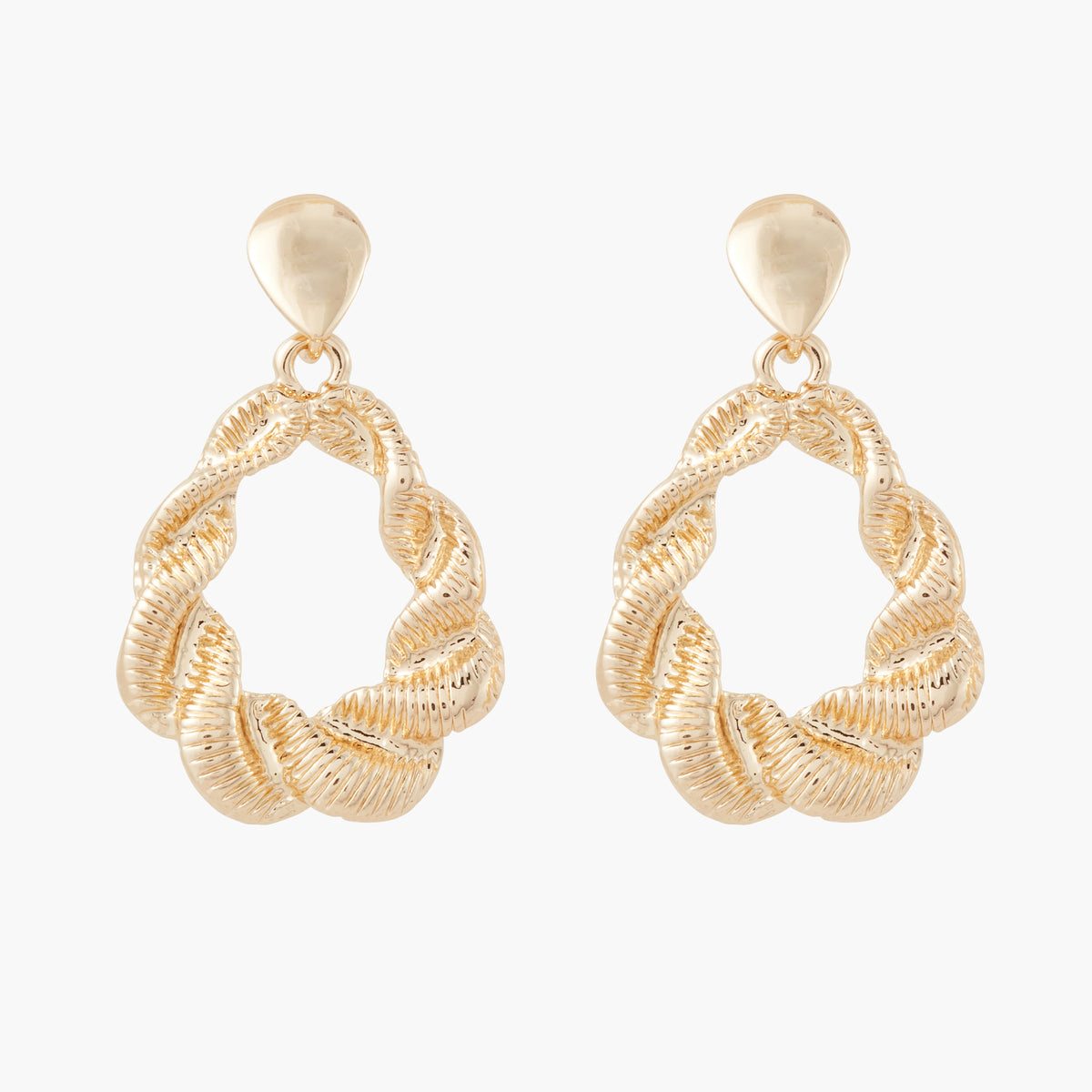 Boucles d'oreilles goutte twistée - Groove Nostalgia