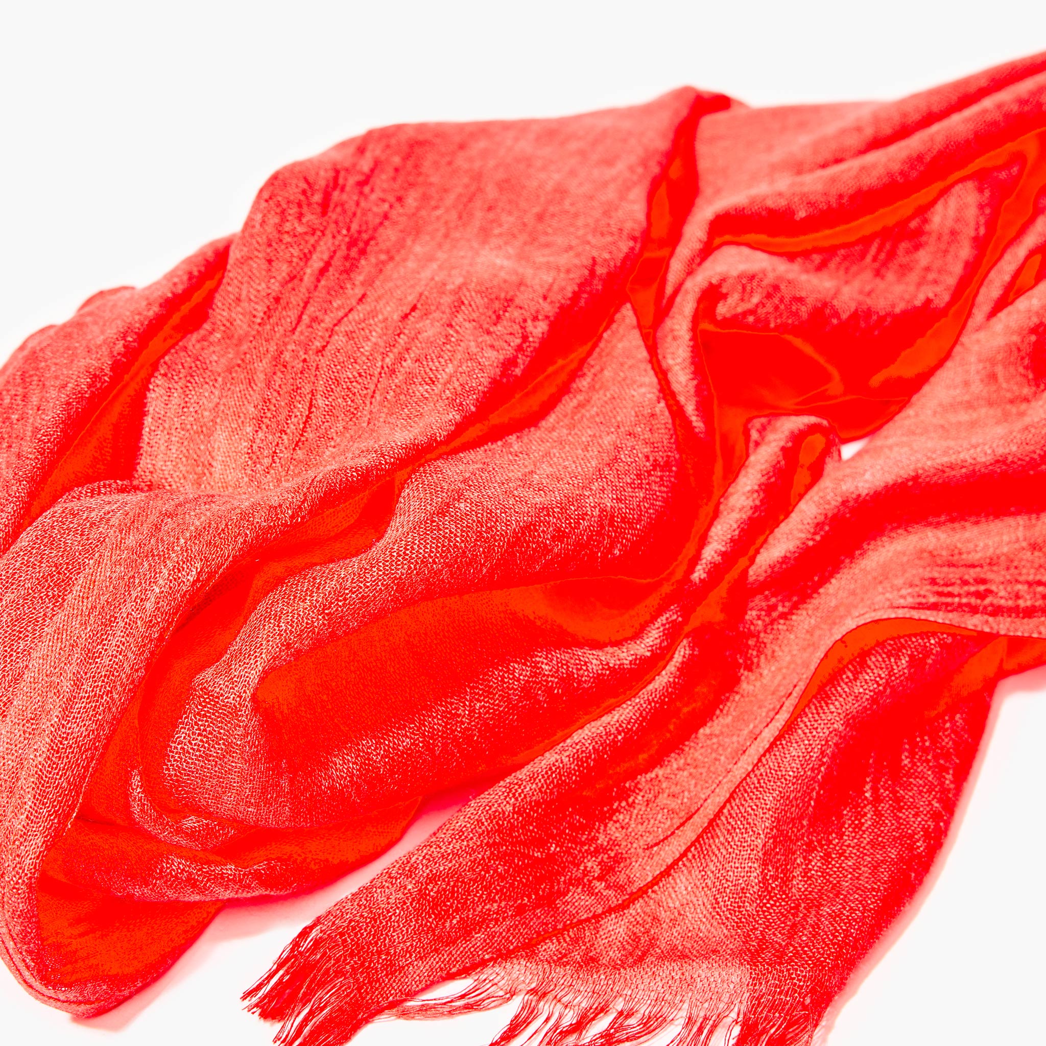 Foulard uni - rouge