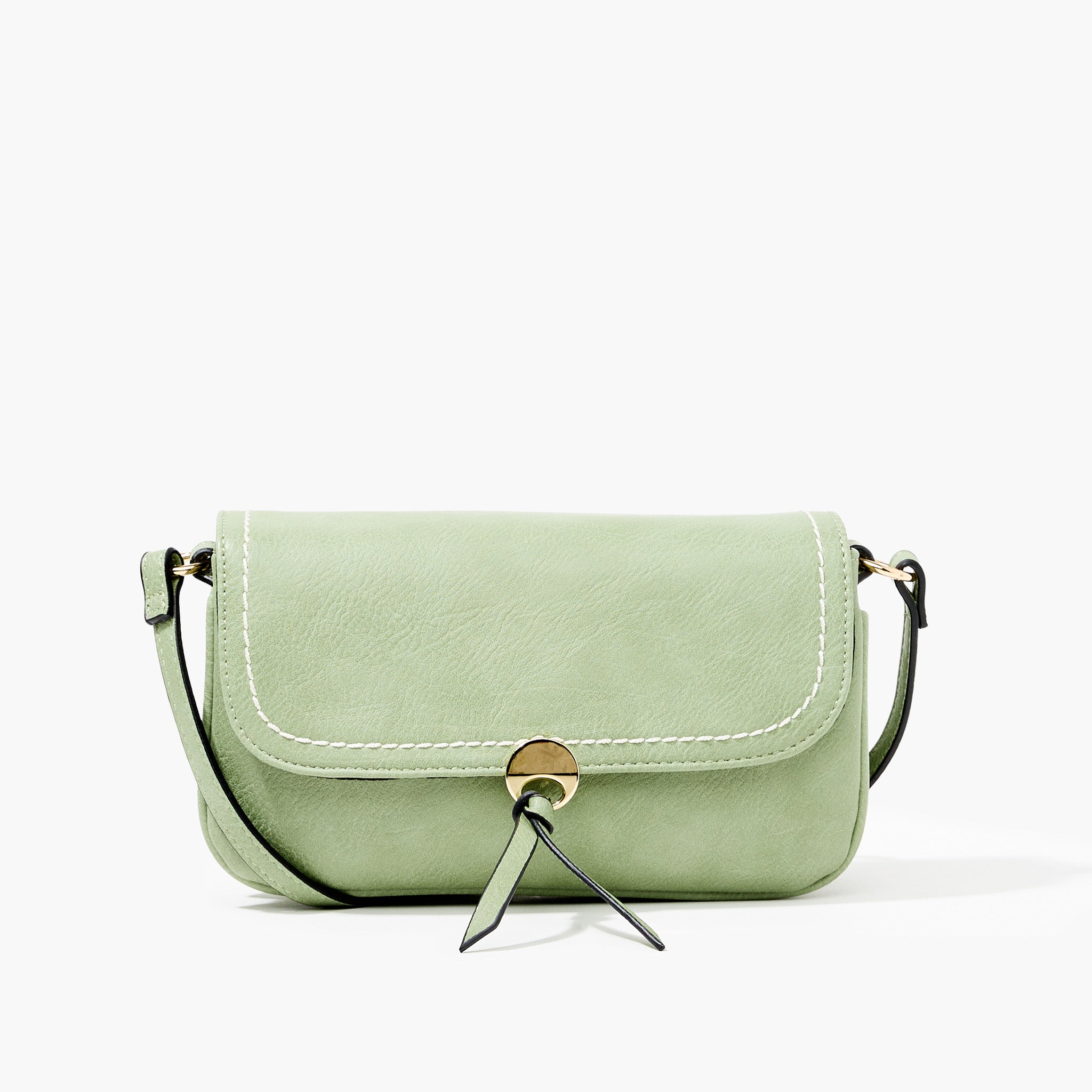 Sac à bandoulière effet grainé - vert