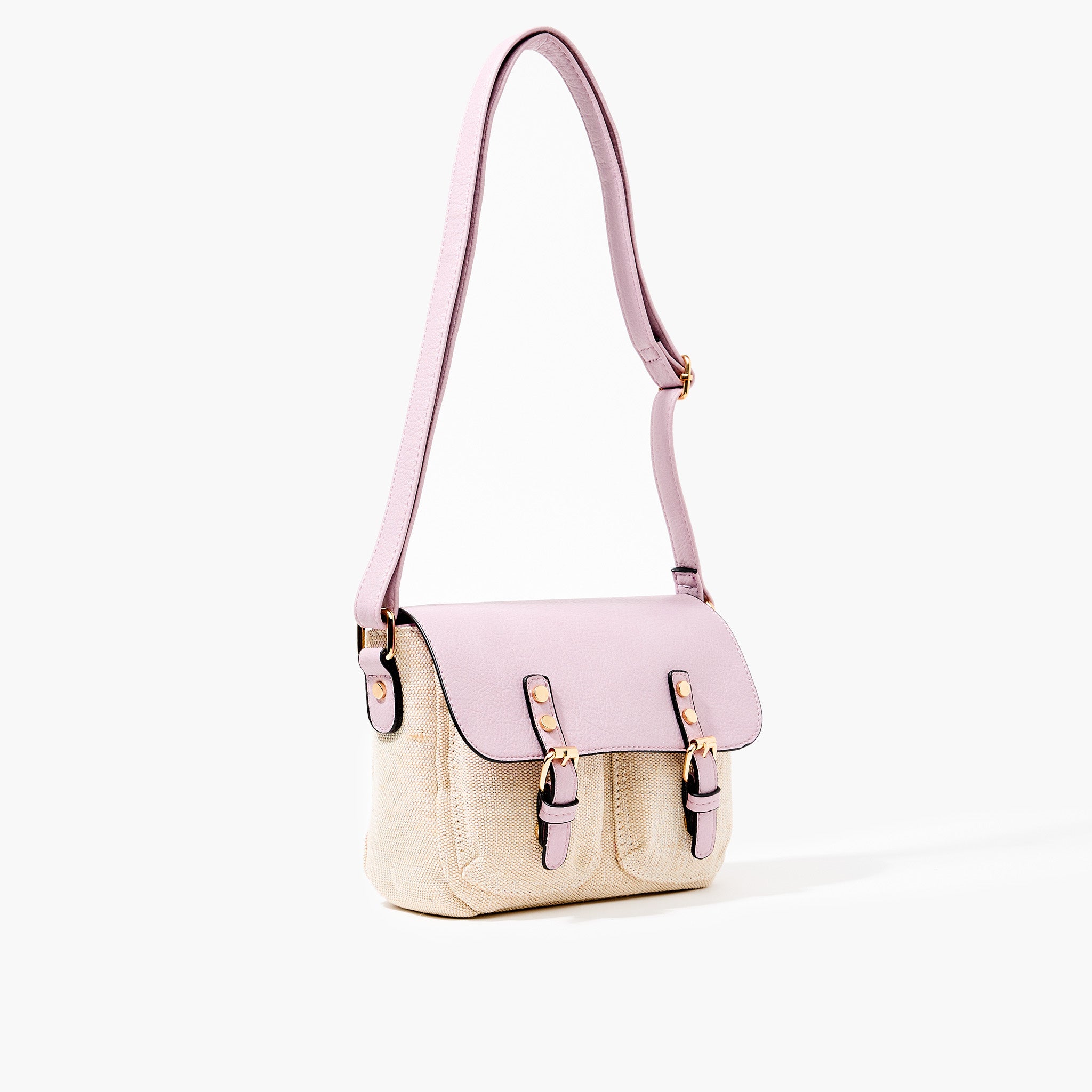 Sac cartable à bandoulière - lilas