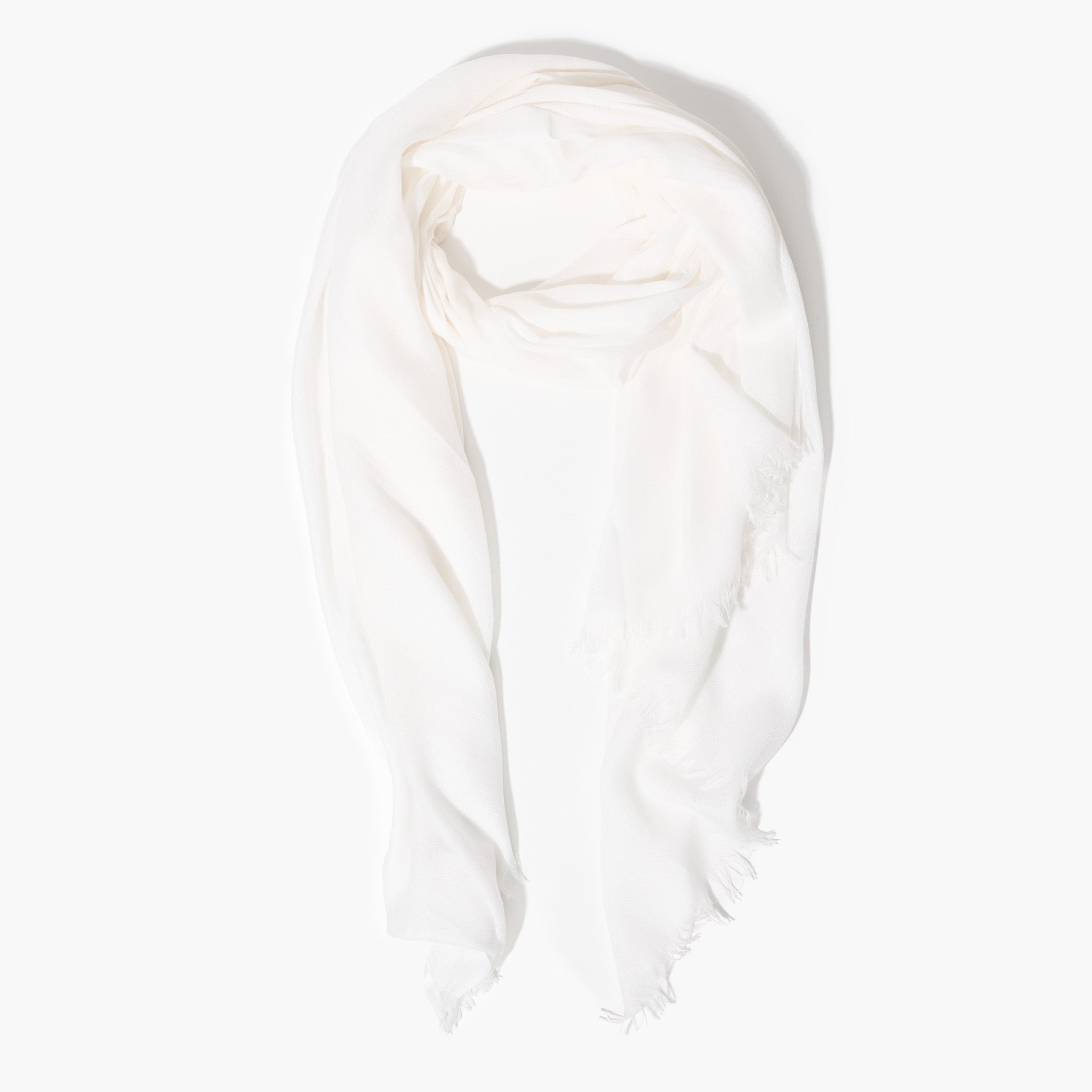 Foulard uni blanc