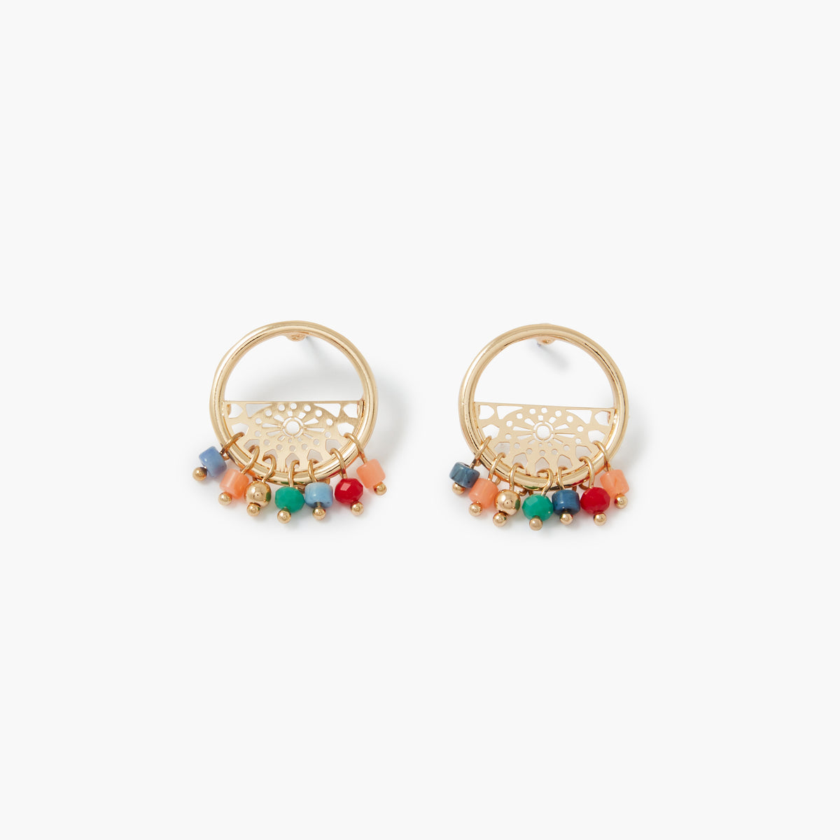 Petites boucles d'oreilles à perles fantaisies