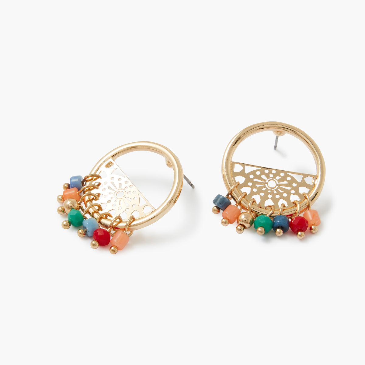 Petites boucles d'oreilles à perles fantaisies