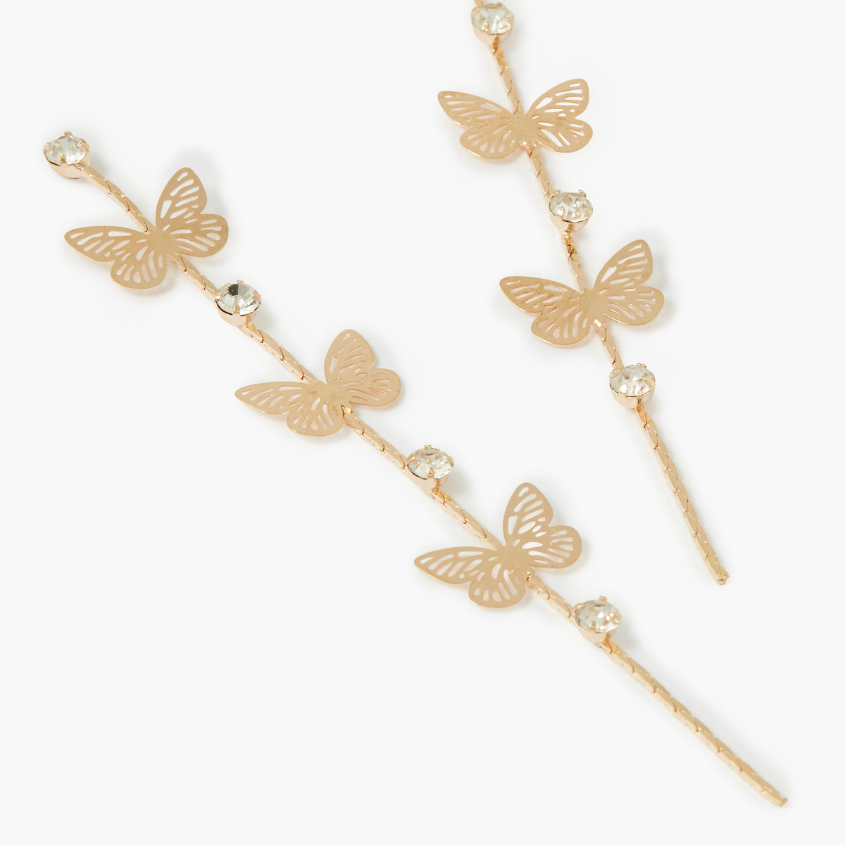 Boucles d'oreilles pendantes papillons