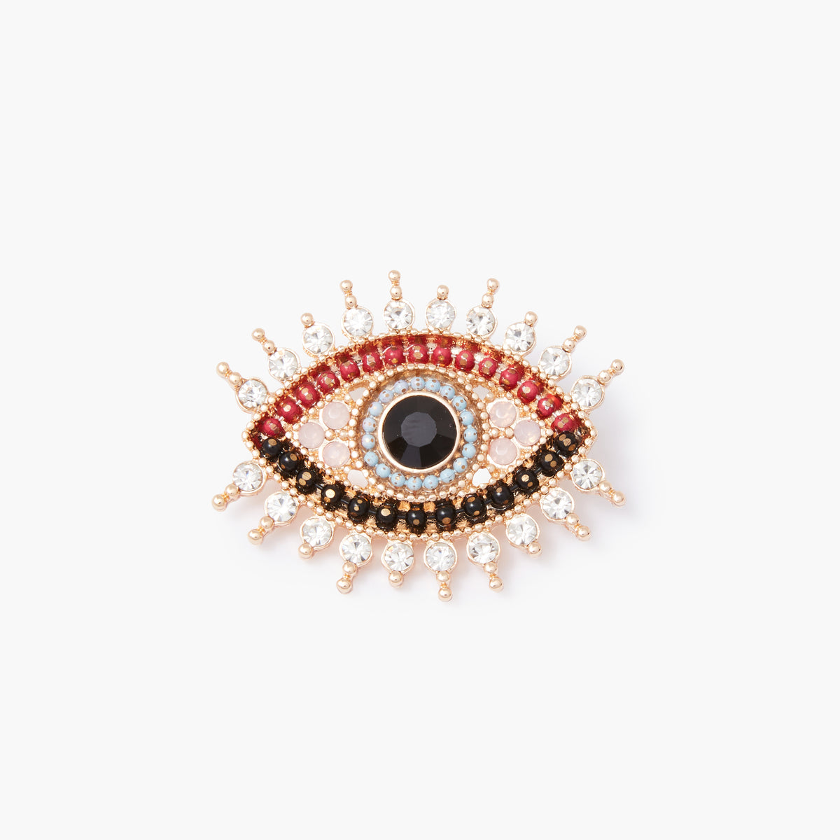 Broche oeil strass