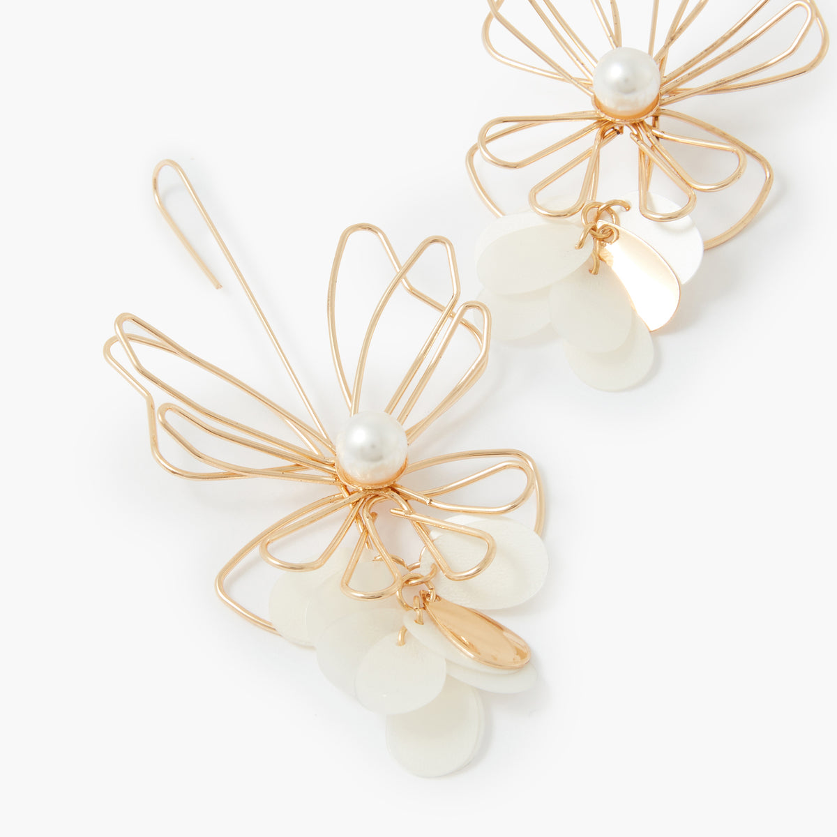 Boucles d'oreilles papillons filaires