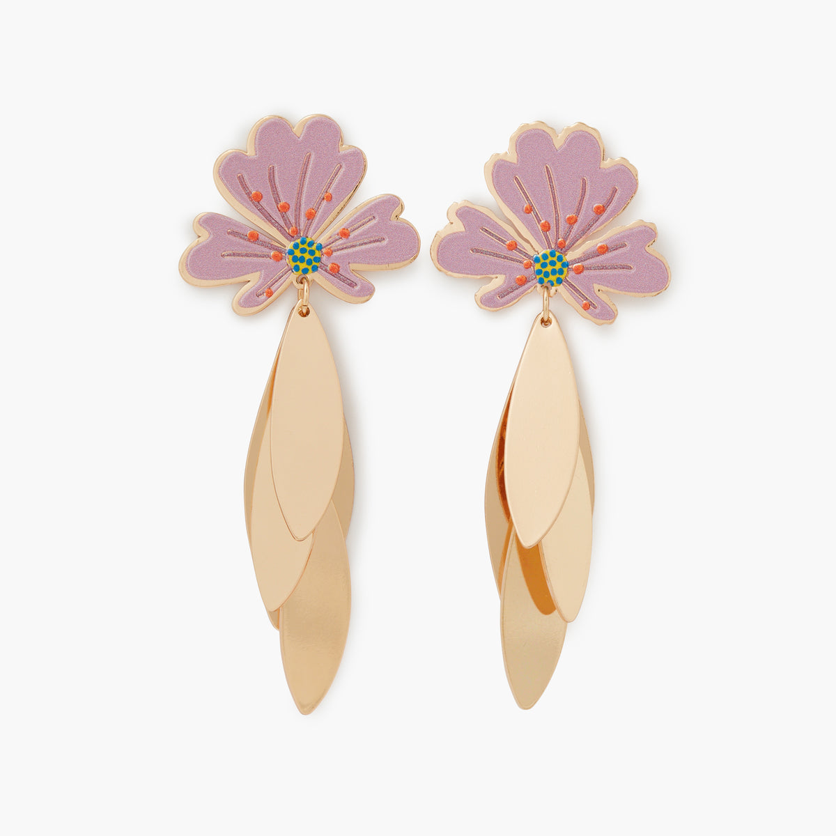 Boucles d'oreilles fleurs