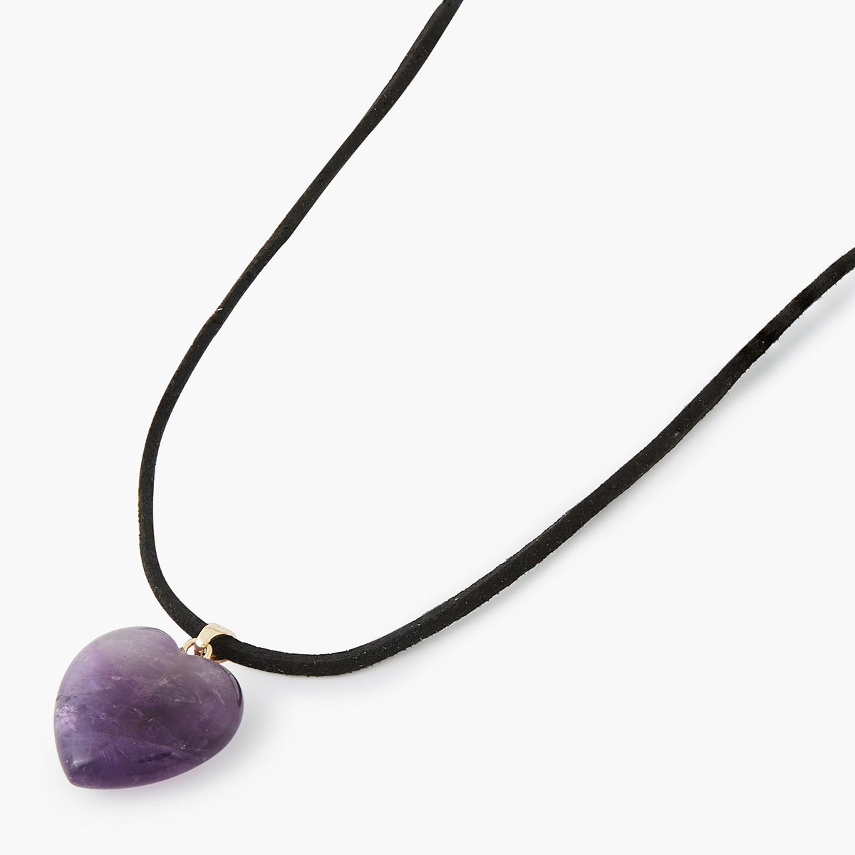 Collier cordon à pendentif coeur