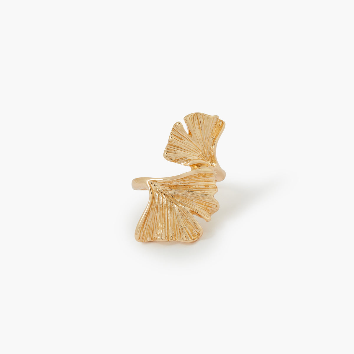 Bague feuille de Ginkgo