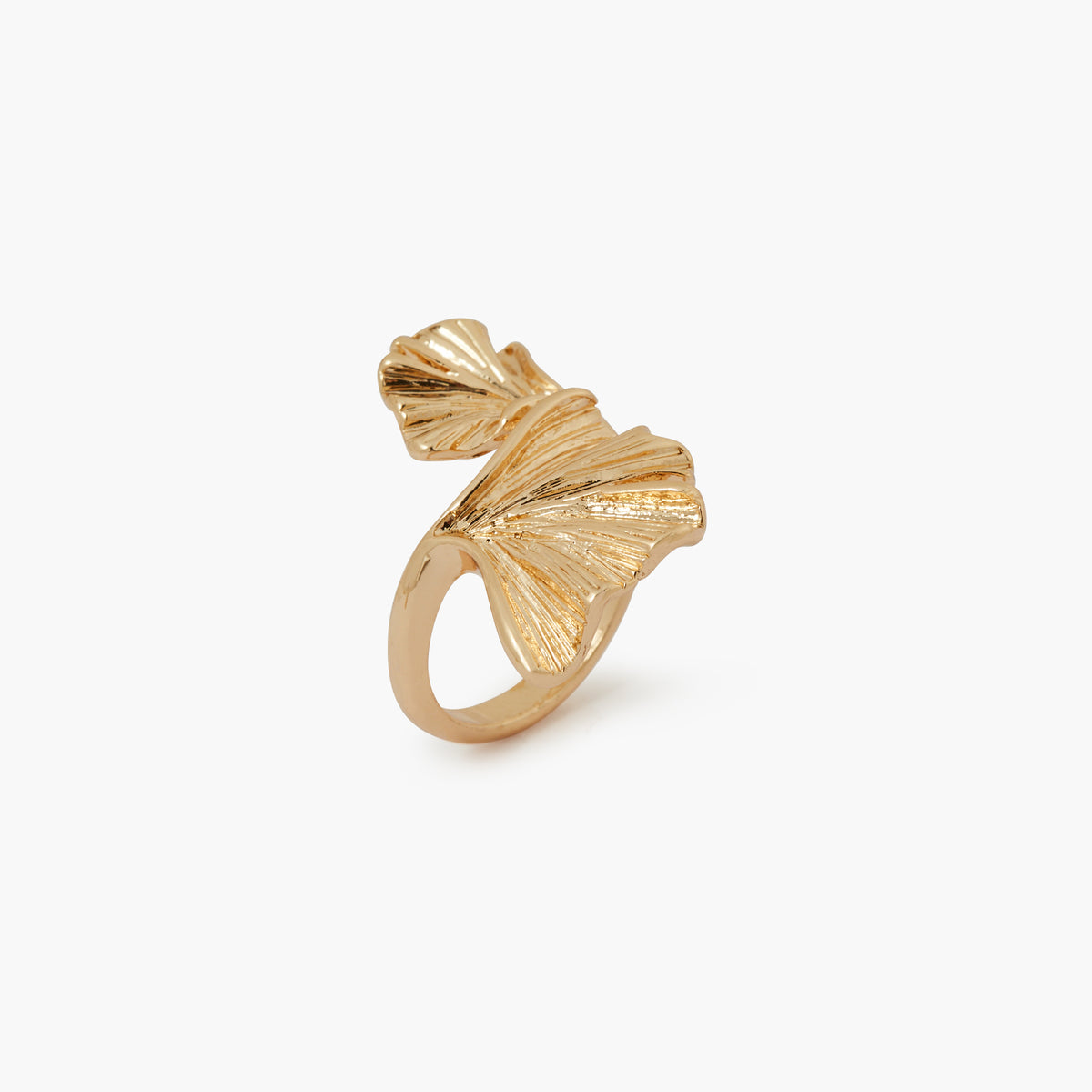 Bague feuille de Ginkgo