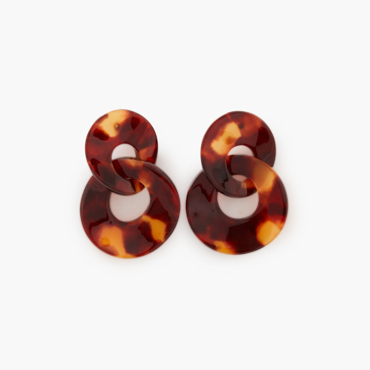 Boucles d'oreilles doubles cercles