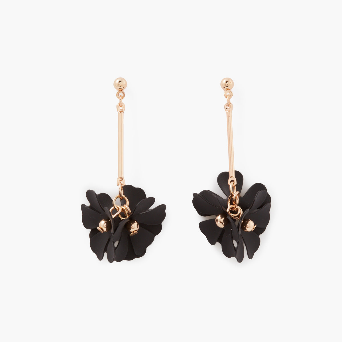 Boucles d'oreilles pendantes fleurs