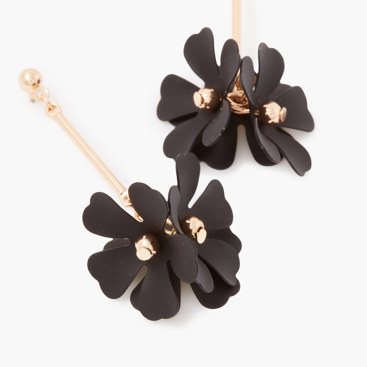 Boucles d'oreilles pendantes fleurs