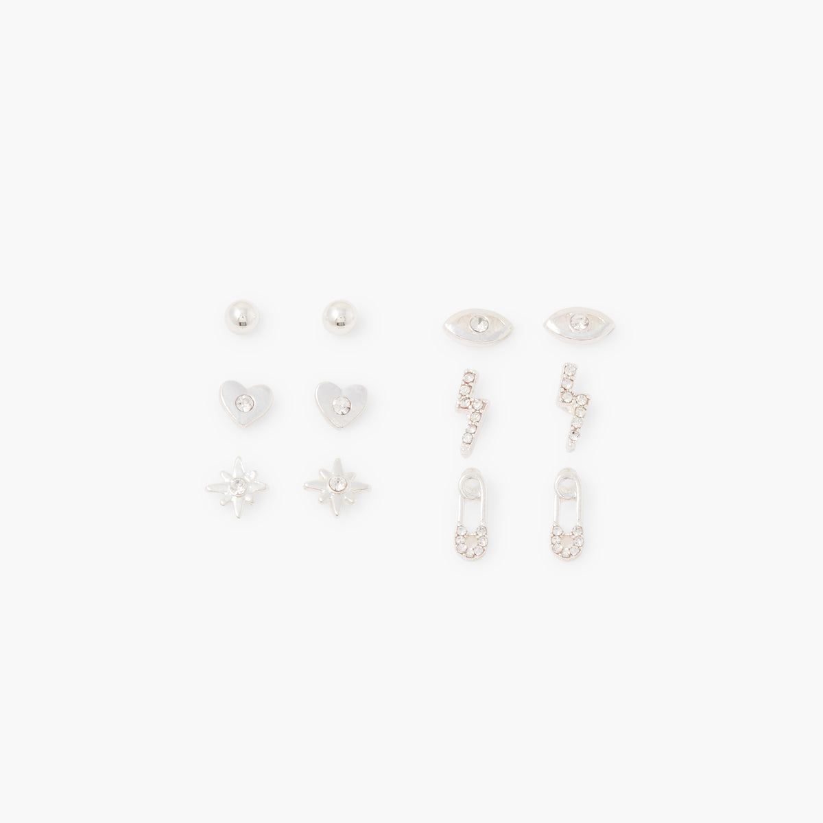 Set de 6 boucles d'oreilles assorties