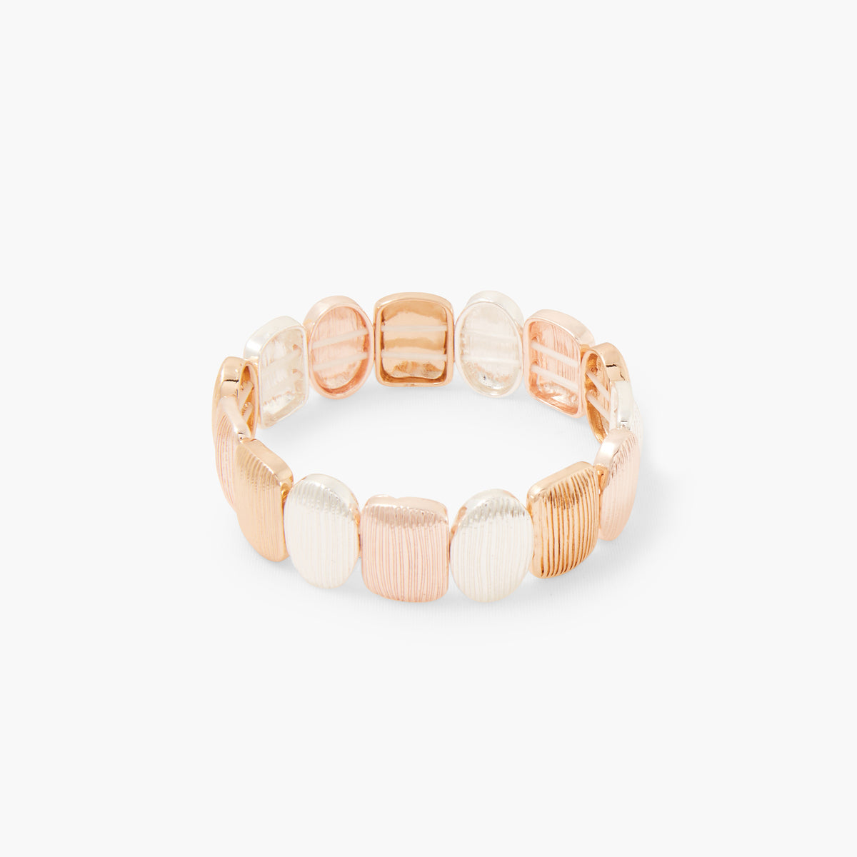 Bracelet élastique pièces striées