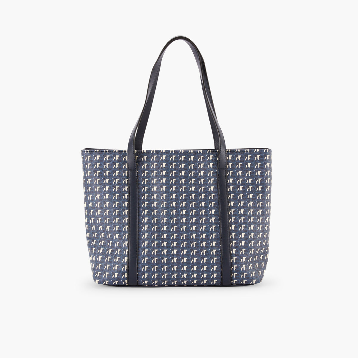 Sac cabas à monogramme bleu