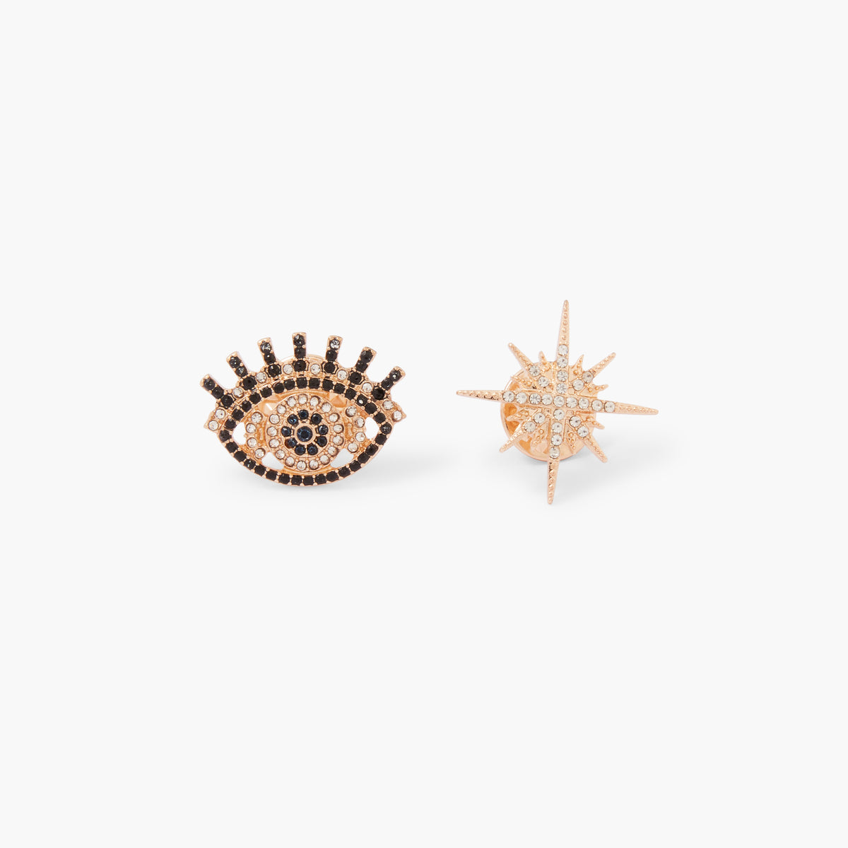 Set de 2 pin's oeil et strass