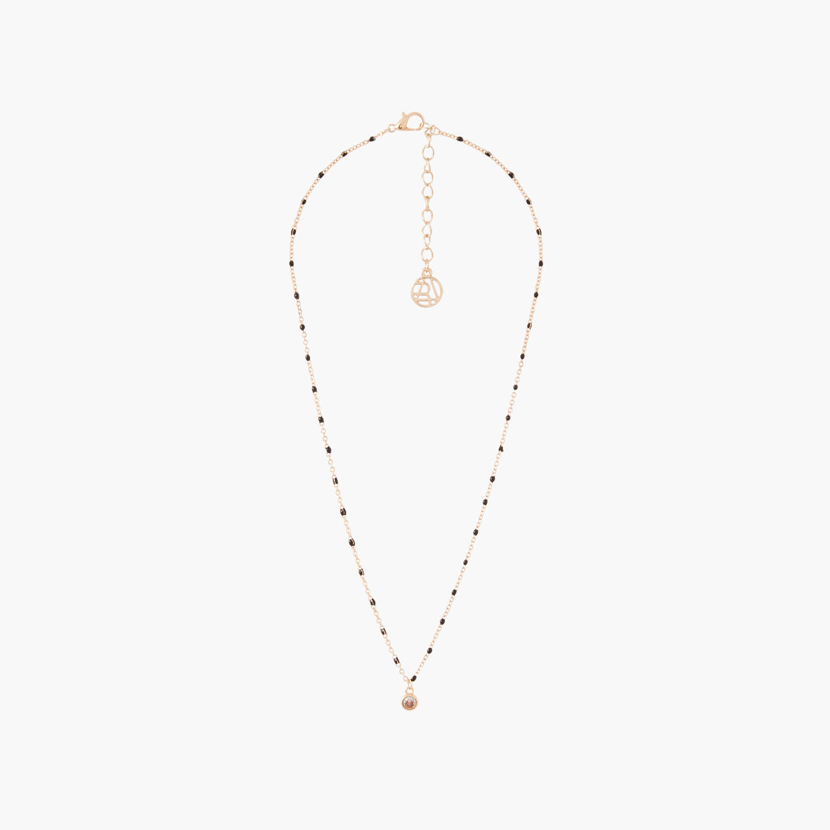 Collier chaîne à pendentif strass