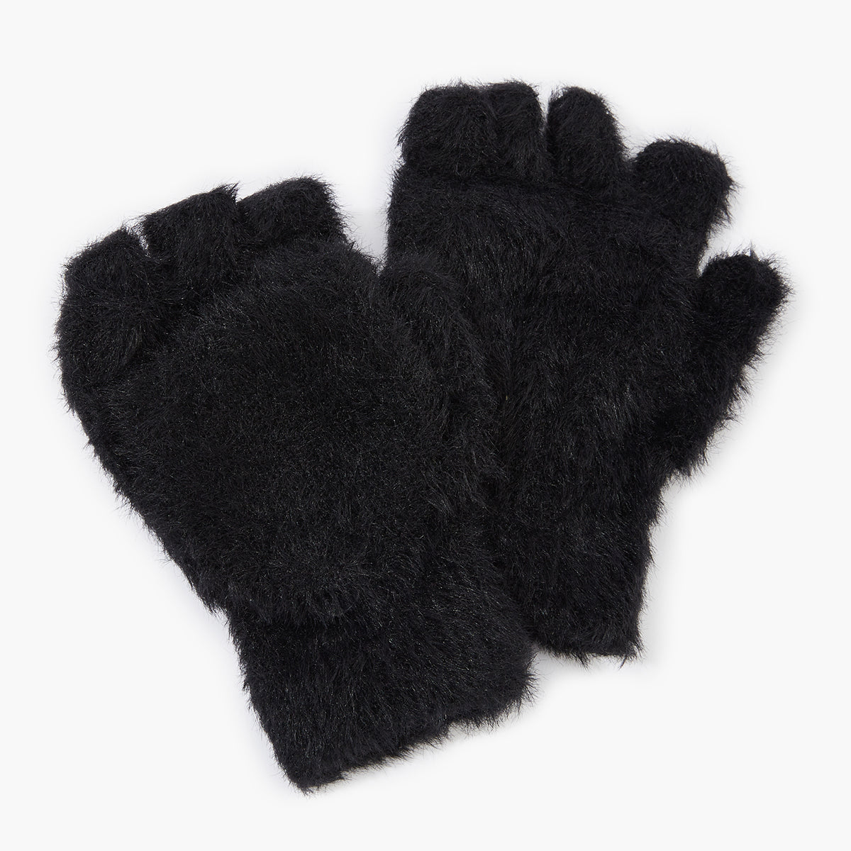 Gants mitaines noirs