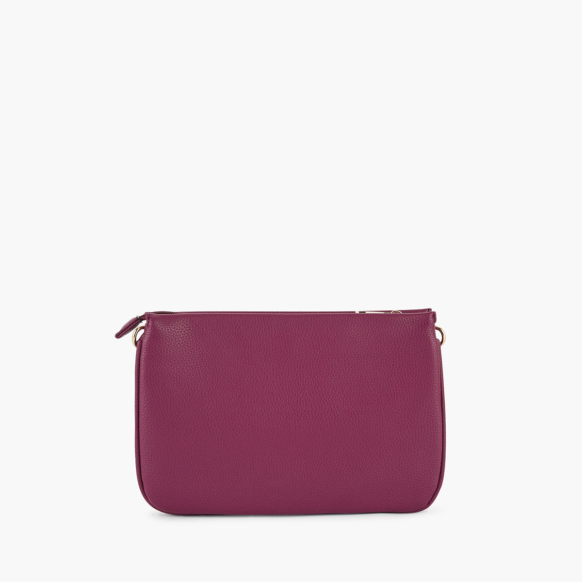 Sac à bandoulière effet grainé violet