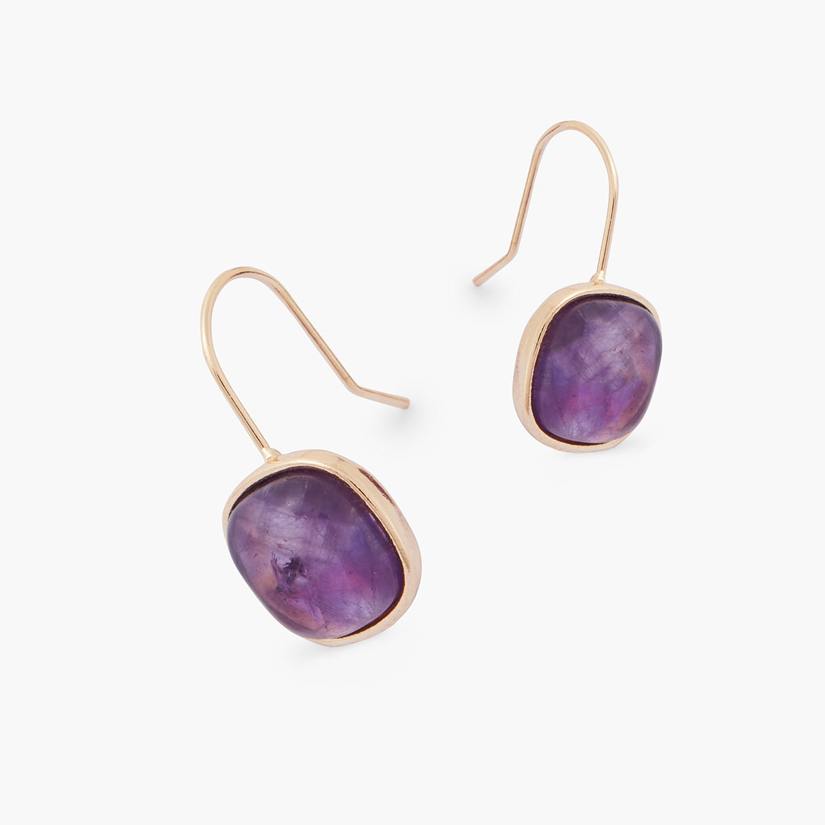 Boucles d'oreilles pierre d'Amethyste