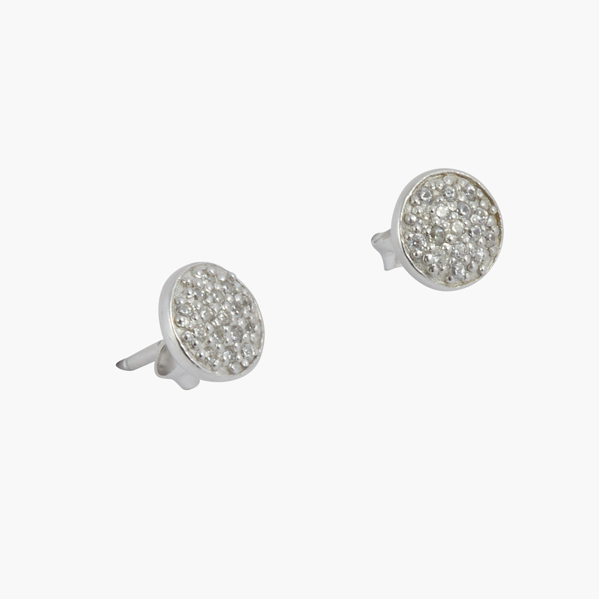 Puces d'oreilles strass Argent Garanti Silver Idol