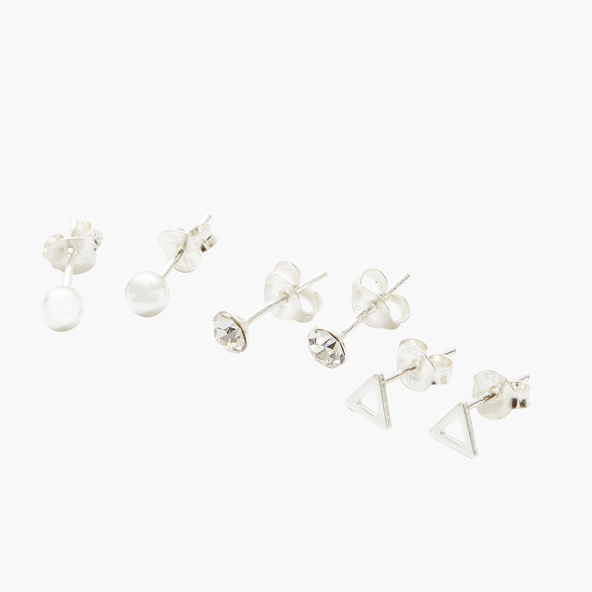 Set de puces d'oreilles Argent Garanti