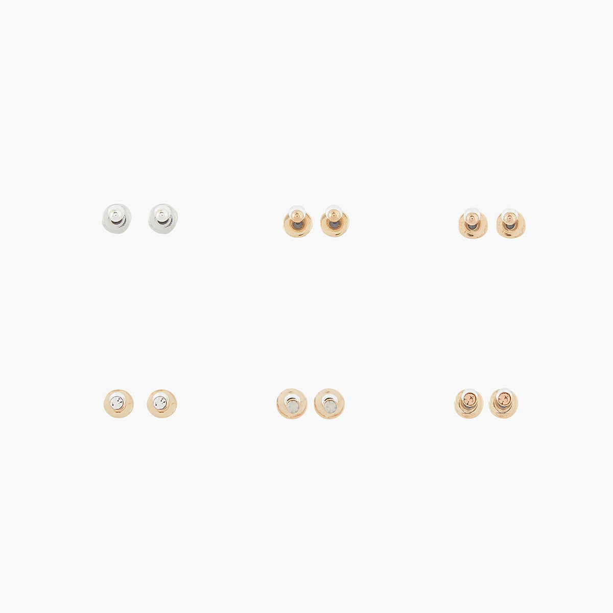 Set de puces d'oreilles boules Basic Nude