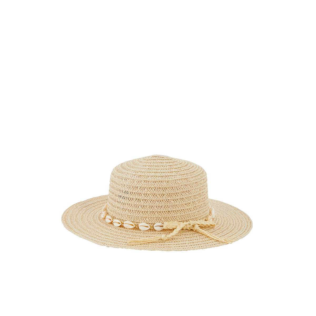 Chapeau de paille et coquillages