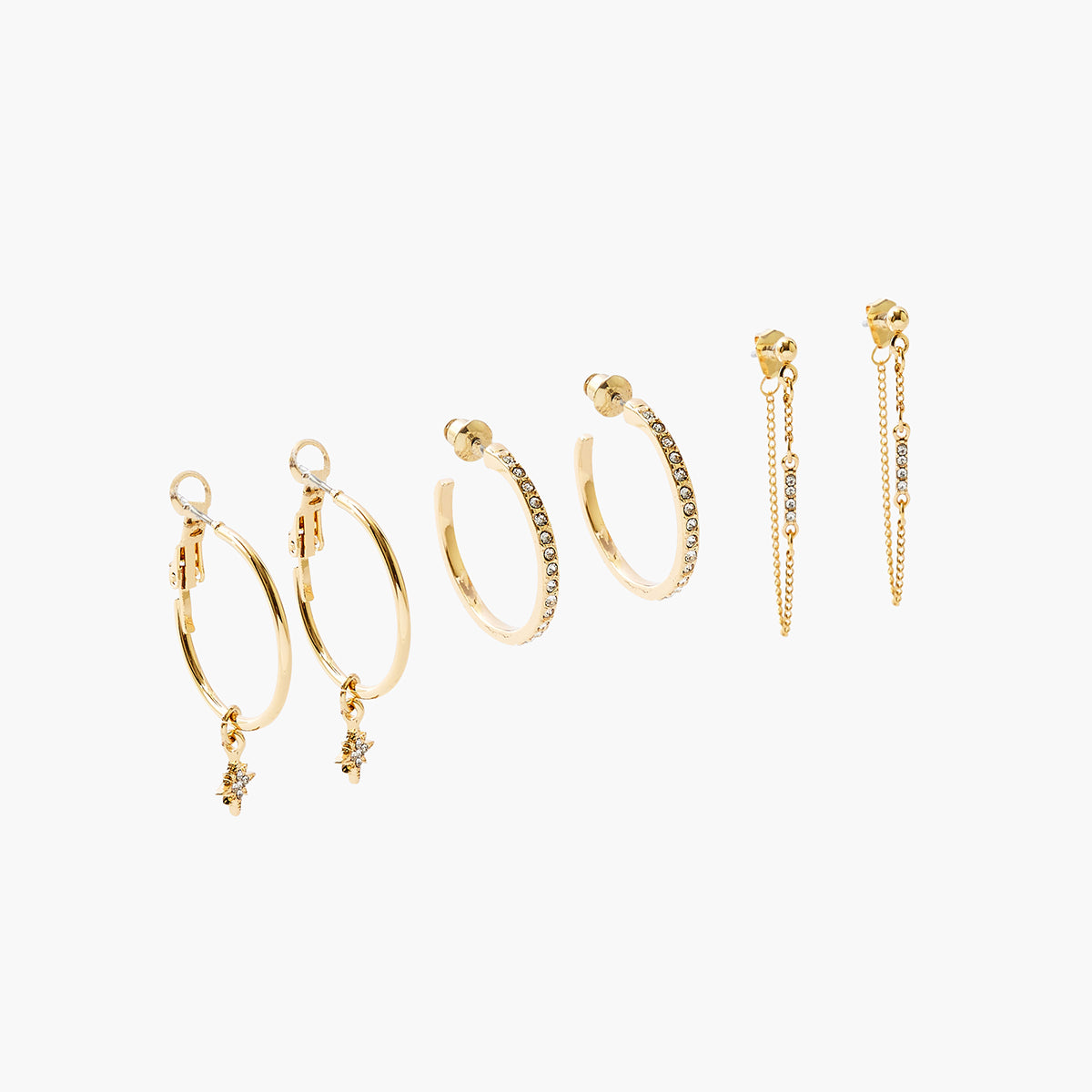 Set de boucles d'oreilles Basic Nude