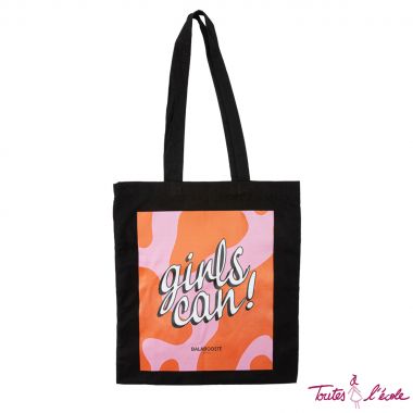 Tote bag Girls Can