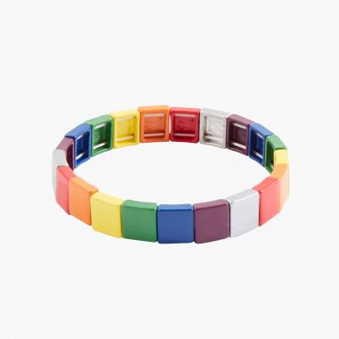 Bracelet élastique multicolore