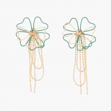 Boucles d'oreilles pendantes Capsule Fleur